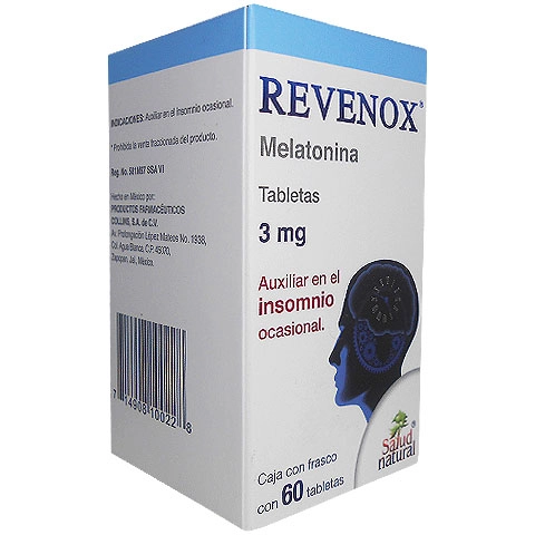 Revenox melatonina 3mg 60 tabletas