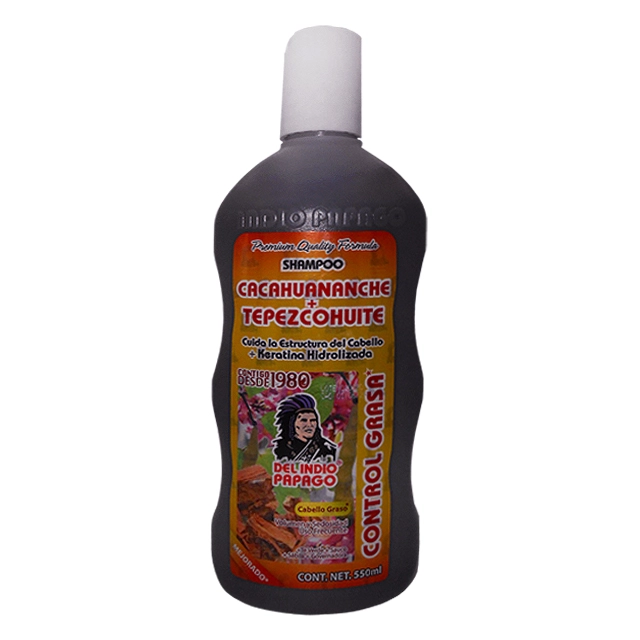 Shampoo de Cacahuananche mas Tepezcohuite 550ml