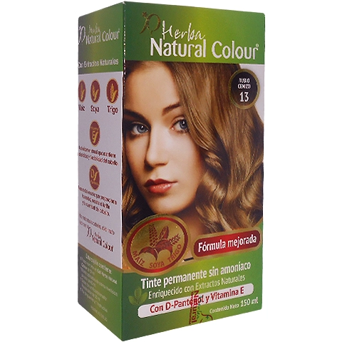Tinte natural colour rubio cenizo 13